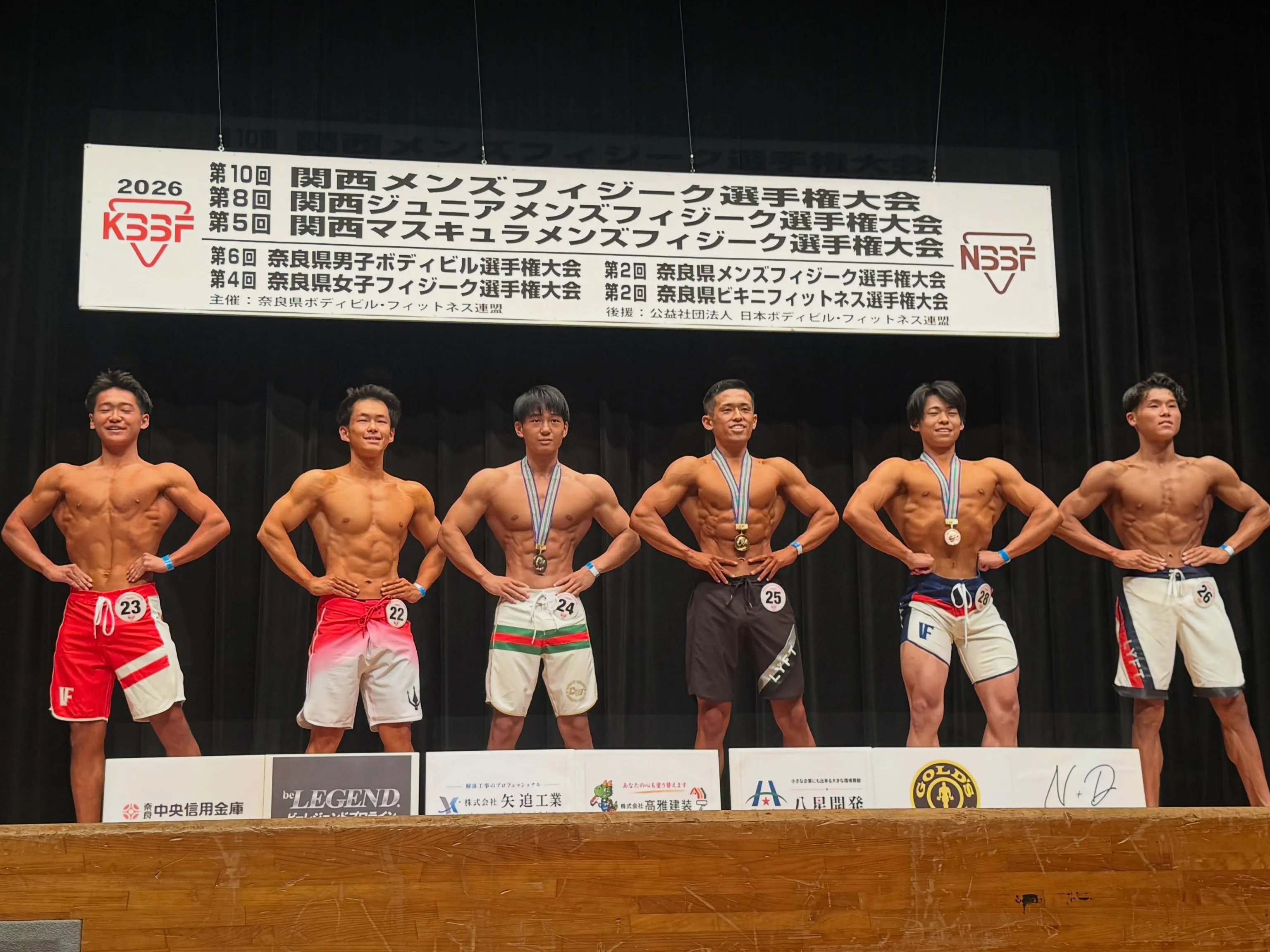関西メンズフィジーク入賞者
