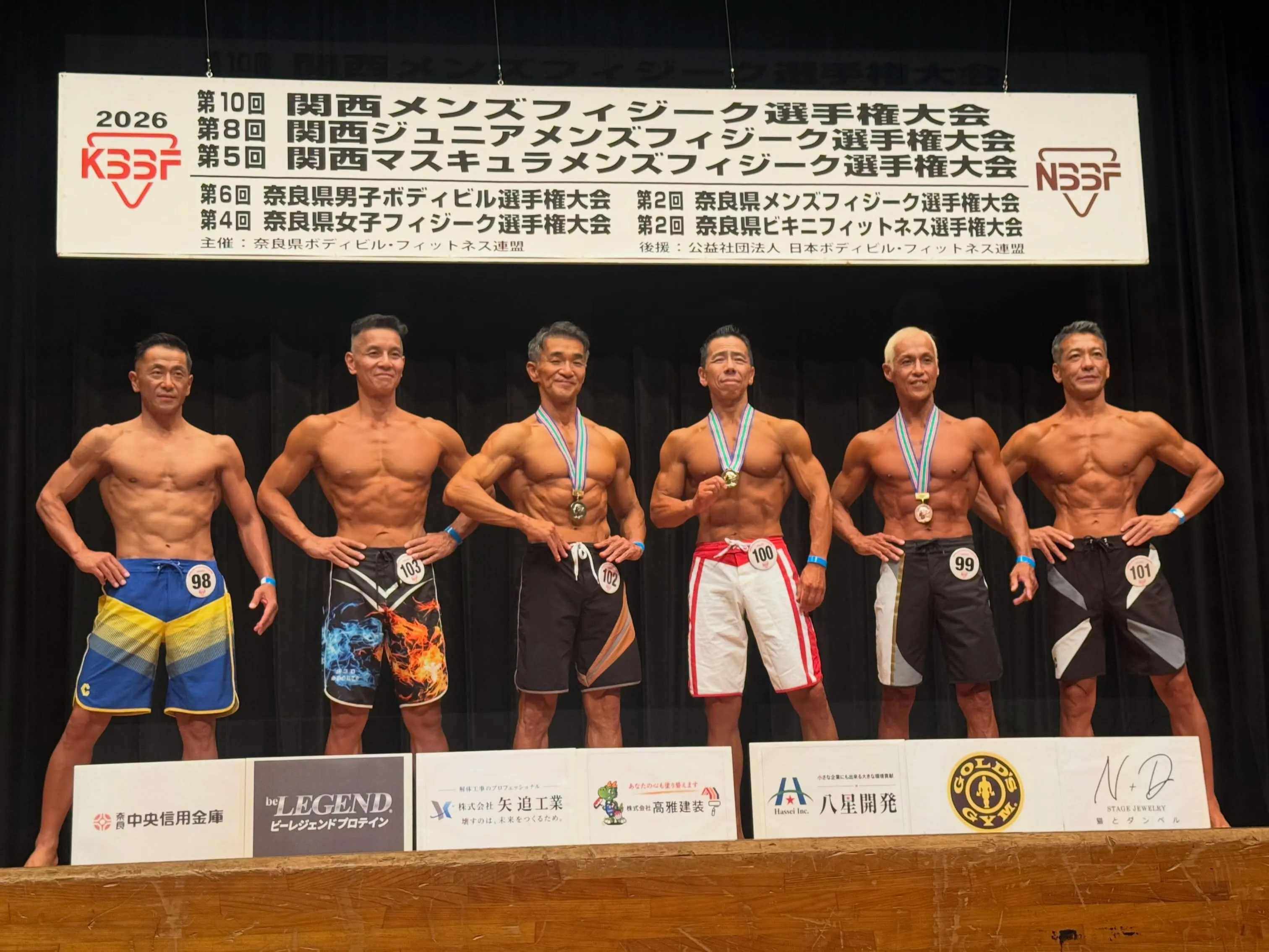 関西メンズフィジーク入賞者