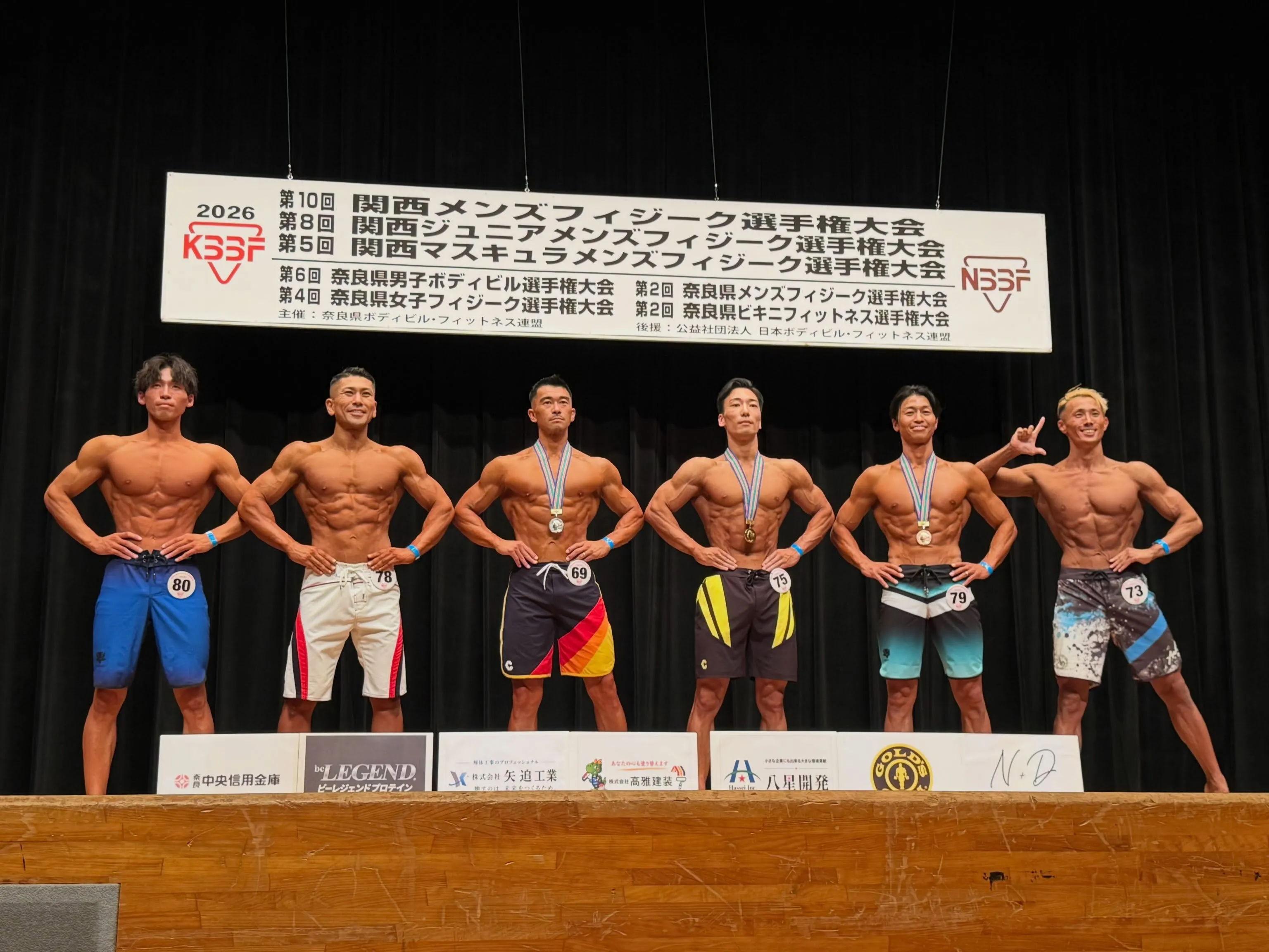 関西メンズフィジーク入賞者